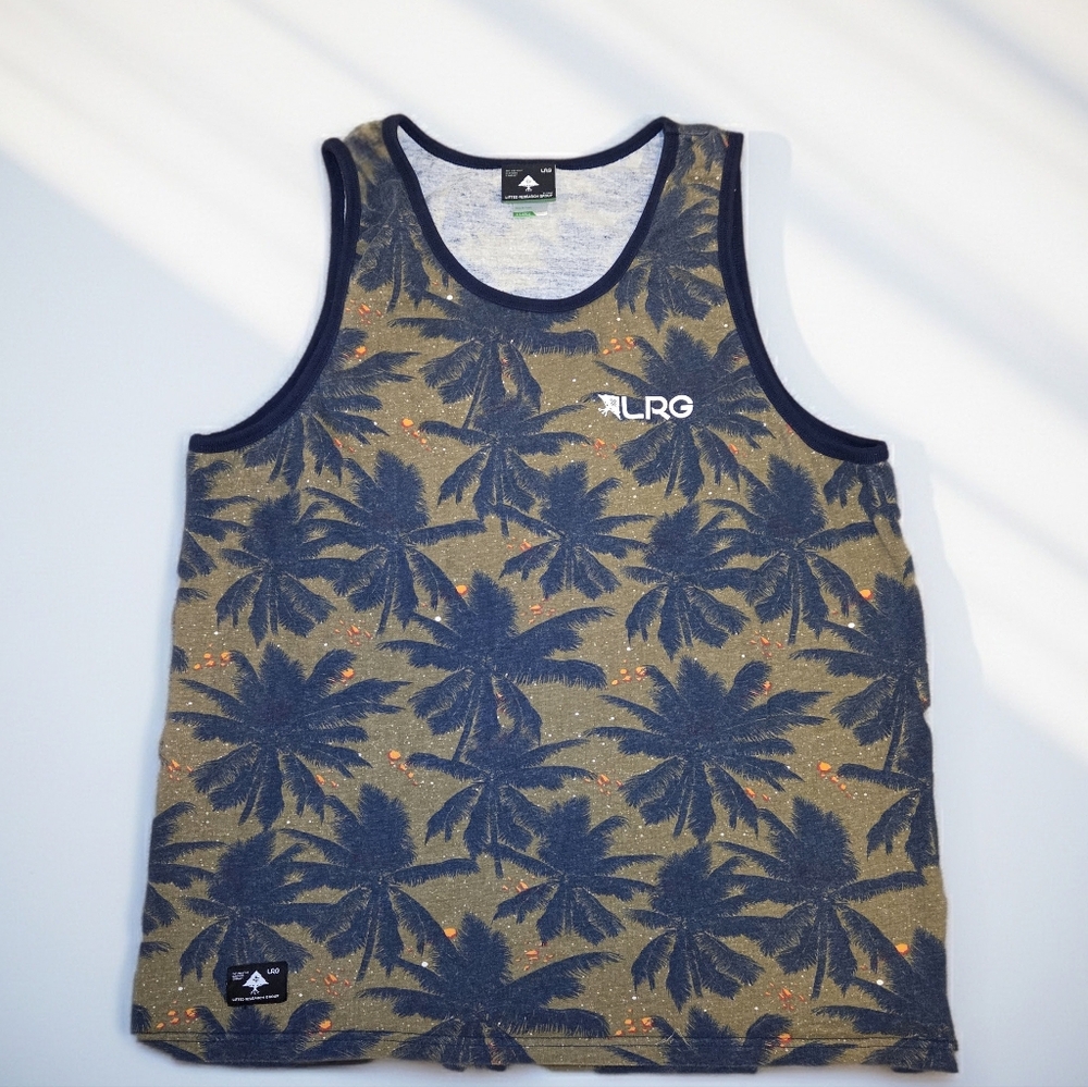 LRG Blue and Tan Graphic Tank